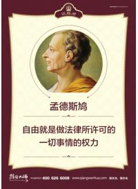 法律名人名言 孟德斯鳩 自由就是做法律所許可的一切事情的權(quán)力