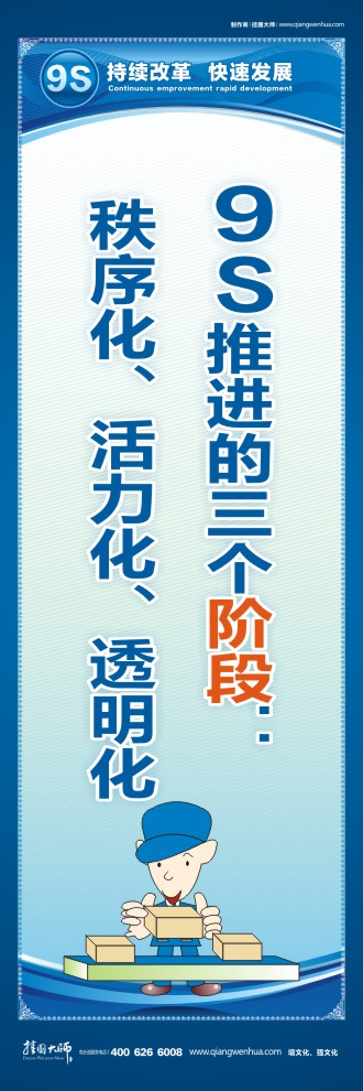 9S推進的三個階段：秩序化、活力化、透明化