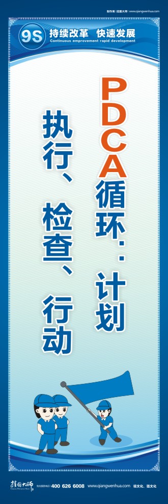 9S宣傳標(biāo)語 PDCA循環(huán)：計劃、執(zhí)行、檢查、行動