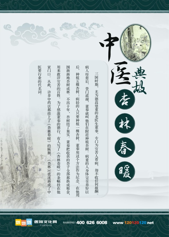 中醫(yī)典故 中醫(yī)宣傳標語 杏林春暖